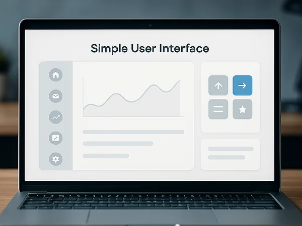 رابط کاربری بسیار ساده